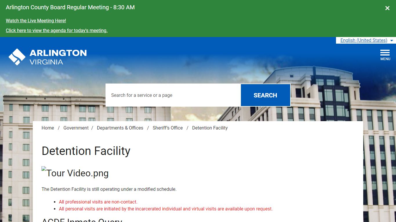 Detention Facility – Official Website of Arlington County Virginia ...